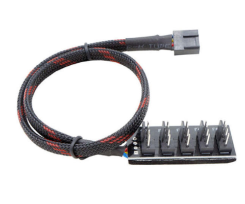 תמונה של מפצל Fan Hub 5 in 1 Splitter for PC Fan Hub with PWM 4Pin