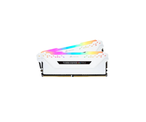 תמונה של זיכרון לנייח CORSAIR VENGEANCE RGB PRO 16GB 2x8GB DDR4 DRAM WHITE