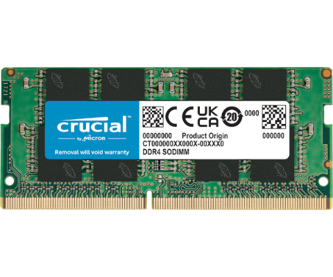תמונה של זכרון לנייד Crucial Classic DDR4 16GB 3200Mhz SODIM C22