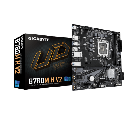 תמונה של לוח למעבדי אינטל Gigabyte B760M H V2 DDR5 Micro Atx LGA1700