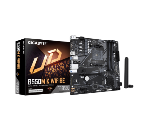 תמונה של לוח אם Gigabyte B550M K WF6E AM4 Micro-AtX DDR4