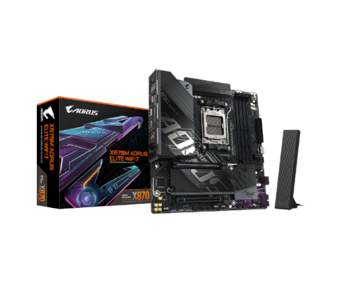 תמונה של לוח אם Gigabyte X870M A ELITE WF7 ATX AM5 DDR5 X3D PCIE5.0