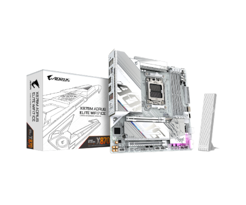 תמונה של לוח אם Gigabyte X870M A ELITE WF7 ICE ATX AM5 DDR5 X3D PCIE5.0