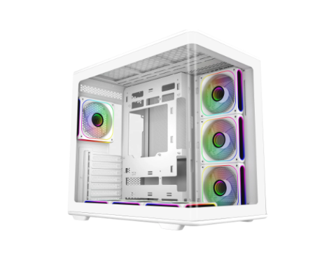 תמונה של מארז Cooler Master Elite 600 ATX mid-tower USB-C Airflow White