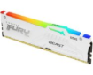 תמונה של זכרון לנייח לבן Kingston Fury Beast RGB 32GB 2X16 DDR5 6000Mhz C3