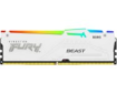 תמונה של זכרון לנייח לבן Kingston Fury Beast RGB 32GB 2X16 DDR5 6000Mhz C3