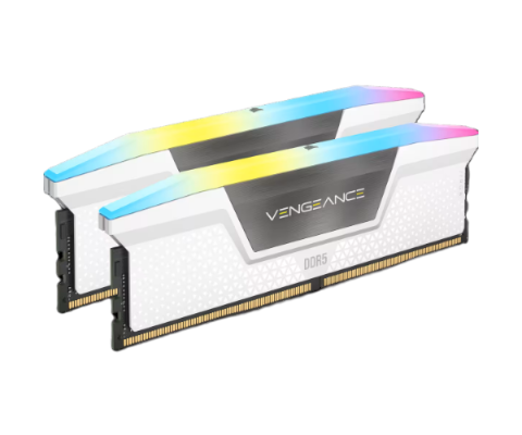תמונה של זכרון לבן לנייח Corsair Vengeance RGB 32GB 2X16 DDR5 6000MHz C30