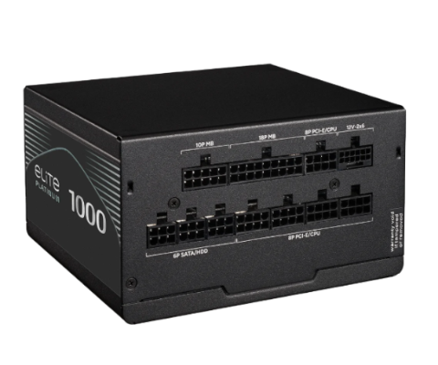 תמונה של ספק כוח מודולרי Cooler Master Elite 80 Plus Platinum 1000W ATX 3.