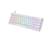 תמונה של מקלדת גיימינג אופטו־מכנית לבנה SKYLOONG GK61 RGB Glacier Yellow