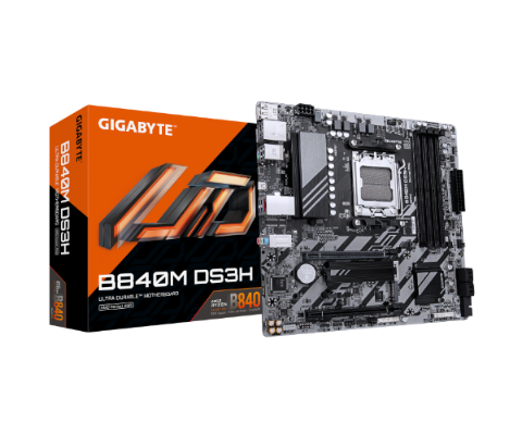 תמונה של לוח אם Gigabyte B840M DS3H for AMD AM5 DDR5 HDMI DP