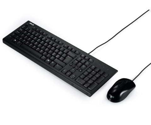 תמונה של סט חוטי מקלדת ועכבר צבע שחור  ASUS U2000A