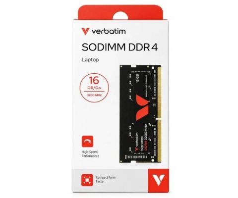 תמונה של ז. לנייד  Verbatim SODIMM 16GB DDR4 3200MHz 1.2V