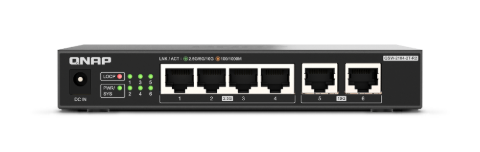 תמונה של מתג לא מנוהל 2x10GbE + QNAP QSW-2104-2T-R2 4x2.5GbE