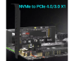 תמונה של כרטיס הרחבה PCIe x4 to M.2 Adapter Support 2280 M.2