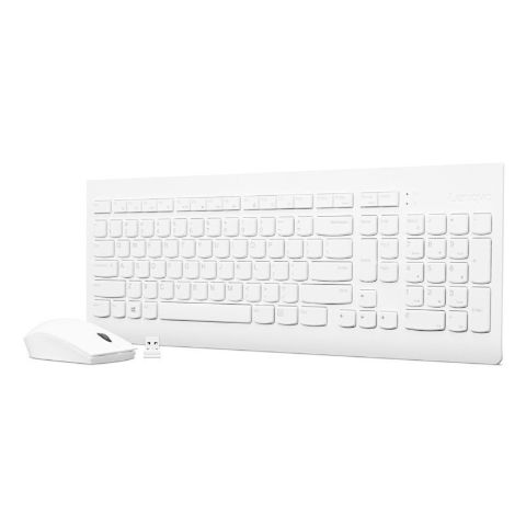 תמונה של סט אלחוטי לבן 2 שפות  Lenovo 510 Wireless Set Hebrew English