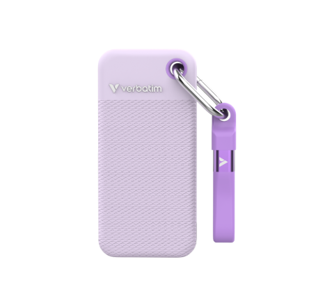 תמונה של דיסק חיצוני Verbatim Pocket SSD 1TB USB C Gen2 Purple 1000MBps
