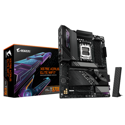 תמונה של לוח אם GIGABYTE X870E AORUS ELITE WIFI7 1.3 ATX DDR5 AM5 2.5GBE