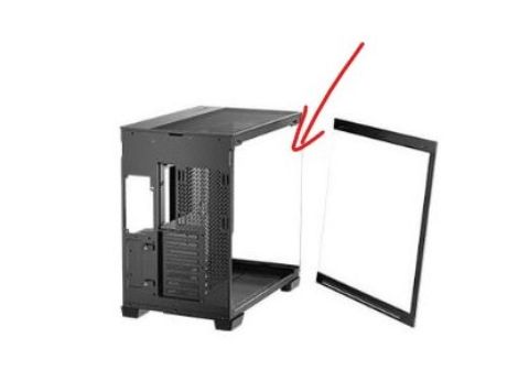 תמונה של זכוכית קדמית למארז שחור ANTEC C8 BLACK