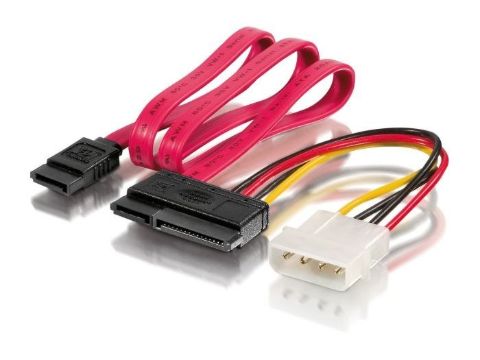 תמונה של מתאם MOLEX לSATA+כבל SATA
