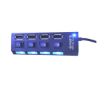 תמונה של מפצל 4 PORT USB 2.0 אקטיבי כולל חיבור מתח