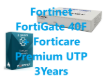 תמונה של באנדל מכשיר ומנוי FortiGate-40F HW PLUS premium UTP 3 years