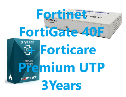 תמונה של באנדל מכשיר ומנוי FortiGate-40F HW PLUS premium UTP 3 years