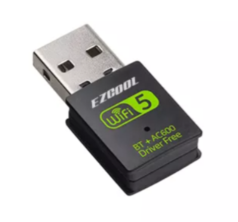 תמונה של מתאם רשת אלחטית וEZcool 600Mbps Dual Band USB WIFI Adapter -BT+