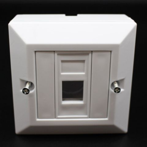 תמונה של קופסאת פלסטיק RJ-45 Plastic box Cat5