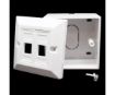 תמונה של קופסאת פלסטיק לשני מחברים RJ-45 Plastic box Cat5