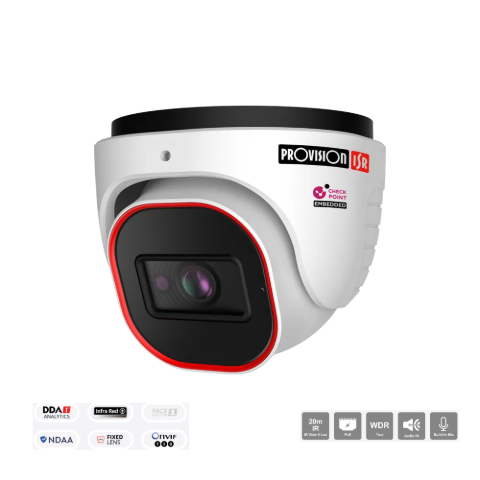 תמונה של מצלמת כיפה Provision IP 5MP DOME DI-350IPSN-28 MVF V4
