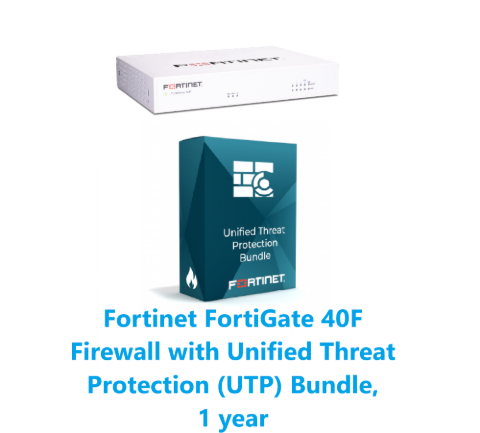 תמונה של באנדל מכשיר ורשיון FortiGate-40F and UTP HW PLUS 1y