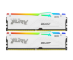 תמונה של Kingston Fury Beast White RGB Expo 32GB 2X16 6000MHZ DDR5 CL30