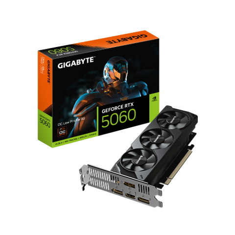תמונה של כרטיס מסך Gigabyte GeForce RTX 5060 OC Low Profile 8GB