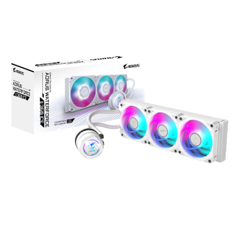 תמונה של קירור לבן Gigabyte AORUS WATERFORCE II 360 ICE AIO ARGB REV2