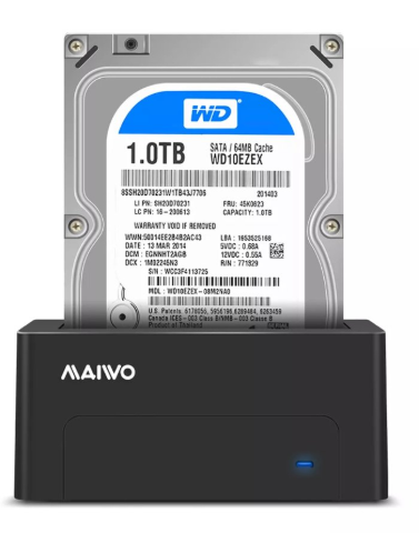 תמונה של תחנת עגינה לדיסק בודד 3.5/2.5 MAIVO Single HDD DOCKING STATION