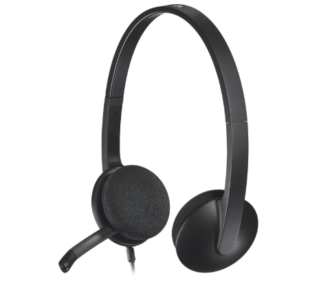 תמונה של אוזניות Logitech USB Headset H340 With Microphone