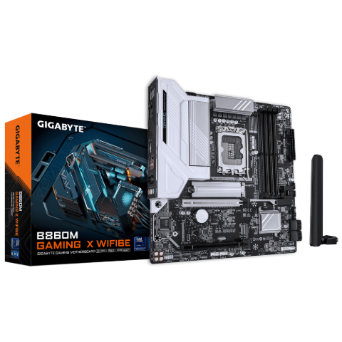 תמונה של לוח למעבד דור 15 Gigabyte B860M GAMING X WIFI6E ATX 2.5GB LAN