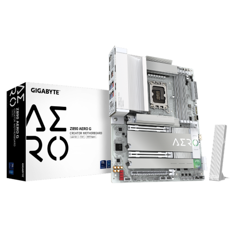 תמונה של לוח לאינטל דור 15 Gigabyte Z890 AERO G DUAL 2.5 Lan 5Xm.2 TB4