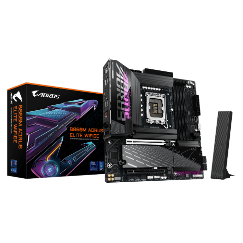 תמונה של לוח למעבד דור 15 Gigabyte B860M AORUS ELITE WIFI6E ATX 2.5GB LAN