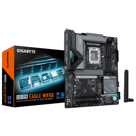 תמונה של לוח למעבד דור 15 Gigabyte B860 EAGLE WIFI6E ATX 2.5GB LAN