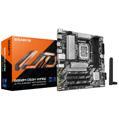 תמונה של לוח לאינטל דור 15 Gigabyte B860M DS3H Micro-ATX WIFI BT DDR5