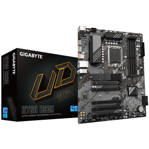 תמונה של לוח אם אינטל Gigabyte B760 DS3H DDR5 ATX DP HDMI LGA1700