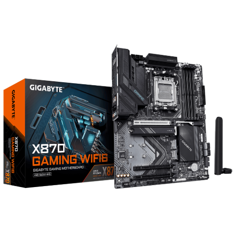 תמונה של לוח אם GIGABYTE X870 GAMING WIFI6 ATX DDR5 AM5 BT 2.5GB LAN