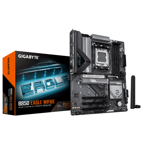 תמונה של לוח אם GIGABYTE B850 EAGLE WIFI6E DDR5 AM5 BT 2.5GBE LAN