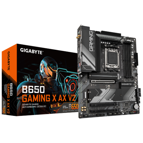 תמונה של לוח Gigabyte B650 Gaming X AX V2 ATX WIFI BT AMD Zen4 AM5 DDR5