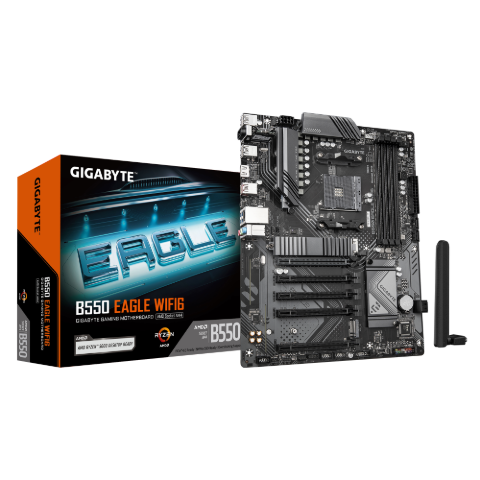 תמונה של לוח Gigabyte B550 EAGLE WIFI6 ATX AM4 DDR4 BT HDMI