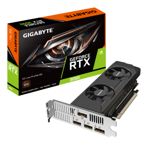 תמונה של כרטיס מסך Gigabyte GeForce RTX 3050 6GB Low Profile