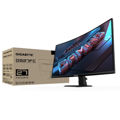 תמונה של מסך גיימינג קעור Gigabyte GS27FC FHD VA 1MS HDR Ready 180Hz