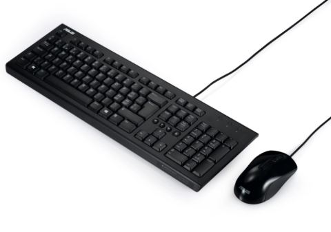 תמונה של סט חוטי מקלדת ועכבר צבע שחור  ASUS U2000A