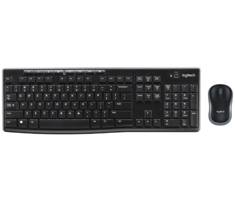 תמונה של סט מקלדת ועכבר אל חוטי Logitech Wireless Desktop MK270